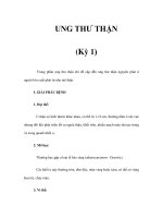 UNG THƯ THẬN (Kỳ 1) pdf