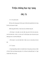 Triệu chứng học tụy tạng (Kỳ 3) pptx