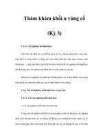 Thăm khám khối u vùng cổ (Kỳ 3) pot