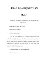 PHÂN LOẠI BỆNH THẬN (Kỳ 3) ppt