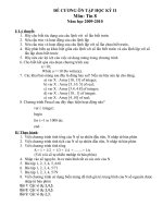 ĐỀ CƯƠNG TIN HỌC 8 HKII năm học 2009-2010