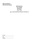 Đề thi học kì I Môn Mĩ thuật