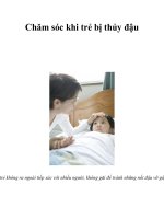 Chăm sóc khi trẻ bị thủy đậu docx