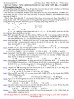 Giải nhanh toán hóa học