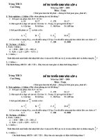 Đề thi vào lớp 6