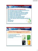 Bài 1: CÀI ĐẶT VÀ NÂNG CẤP MS WINDOWS VISTA pdf