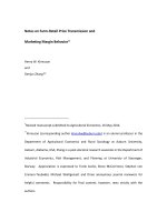 Kinnucan notes on price transmission may 2014