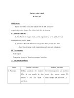 Anh văn lớp 7 - Unit six: After school. B/ Let’s go! pdf