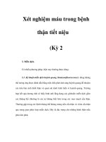 Xét nghiệm máu trong bệnh thận tiết niệu (Kỳ 2) pps