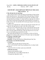 Kỉ niệm ngày nhà giáo VN