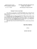 Công văn hướng dẫn xét kỉ niệm chương