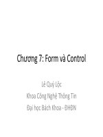 Giao tiếp người máy - Chương 7: Form và Control ppt