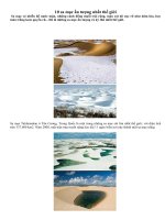 10 SA MẠC ẤN TƯỢNG NHẤT THẾ GIỚI