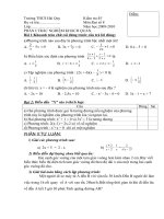 Bài kiểm tra 1 tiết đại số (hkII)
