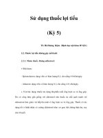 Sử dụng thuốc lợi tiểu (Kỳ 5) docx