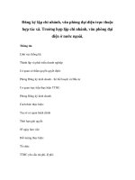 Đăng ký lập chi nhánh, văn phòng đại diện trực thuộc hợp tác xã. Trường hợp lập chi nhánh, văn phòng đại diện ở nước ngoài. pdf