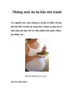 Những món ăn bà bầu nên tránh pps