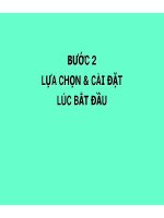 Bài giảng Chọn lựa và cài đặt thở máy (Phần 2) pptx