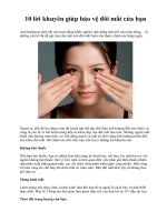 10 lời khuyên giúp bảo vệ đôi mắt của bạn docx