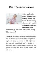 Cho trẻ cảm xúc an toàn doc