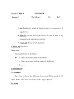 Giáo án Anh văn lớp 6 - Period 25 - Unit 4 - Lesson 6 potx