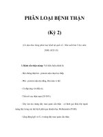 PHÂN LOẠI BỆNH THẬN (Kỳ 2) pps