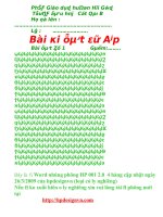 Mẫu giấy thi viết chữ đẹp(ly nghiêng)