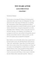 LUYỆN ĐỌC TIẾNG ANH QUA CÁC TÁC PHẨM VĂN HỌC –TEN YEARS AFTER ALEXANDRE DUMAS CHAPTER 7 pdf