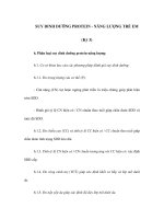 SUY DINH DƯỠNG PROTEIN - NĂNG LƯỢNG TRẺ EM (Kỳ 3) ppt