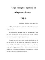 Triệu chứng học bệnh của hệ thống thân-tiết niệu (Kỳ 4) pot