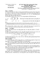 Đề thi HSG Hóa 9 Thanh Hóa