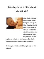 Trò chuyện với trẻ khi nào và như thế nào? pdf