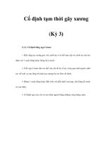 Cố định tạm thời gãy xương (Kỳ 3) pot