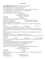 ĐỀ KIỂM TRA TRẮC NGHIỆM 9 KHÁ HAY