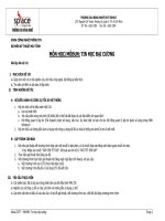 Môn học/Môđun: Tin học đại cương (Bài tập lớn số 01) docx