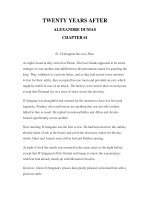 LUYỆN ĐỌC TIẾNG ANH QUA CÁC TÁC PHẨM VĂN HỌC –TWENTY YEARS AFTER ALEXANDRE DUMAS CHAPTER 61 ppt