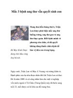 Mắc 3 bệnh ung thư vẫn quyết sinh con doc