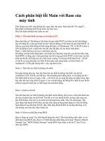 cách phân biệt lỗi main với ram của máy tính