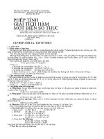 PHÉP TÍNH GIẢI TÍCH HÀM MỘT BIẾN SỐ THỰC ppsx