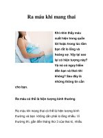 Ra máu khi mang thai pptx