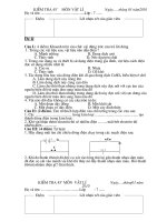 kiem tra vat li 7 1tiet-ki II