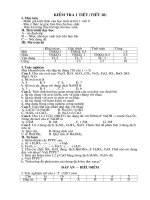 kiểm tra 1 tiết hóa 9 cả năm (đáp án + ma trận)