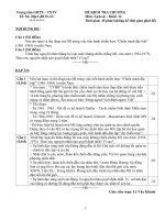 DE KIEM TRA 1 TIET KHOI 12 CO DAP AN