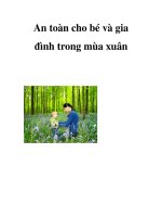 An toàn cho bé và gia đình trong mùa xuân doc