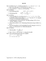 Đề luyện thi ĐH cấp tốc - Có Đáp án