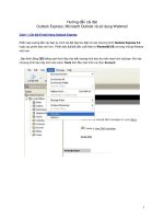 Hướng dẫn cài đặt Outlook Express, Microsoft Outlook và sử dụng Webmail potx