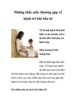 Những thắc mắc thường gặp về bệnh trĩ khi bầu bí pot