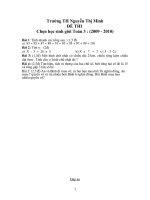 Đề thi HSG toán 3 (có đáp án )