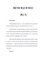 BỆNH BẠCH HẦU (Kỳ 3) ppt