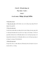 Thế giới động vật - Tuần 2 pdf